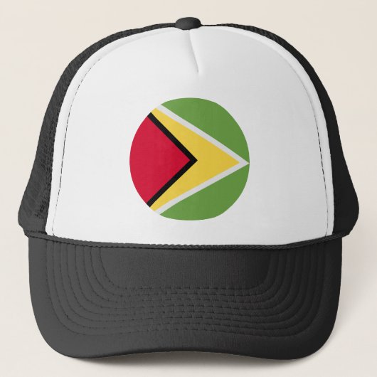 Guyana Flag Trucker Pet (Voorkant)