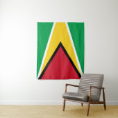 Guyana Flag Wandkleed (In situ)
