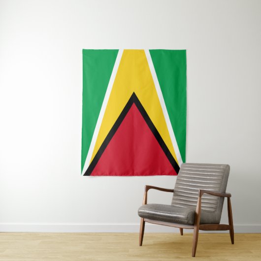 Guyana Flag Wandkleed (In situ)