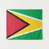 Guyana Flag Wandkleed (Voorkant (horizontaal))
