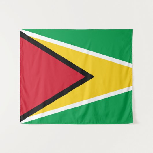 Guyana Flag Wandkleed (Voorkant (horizontaal))