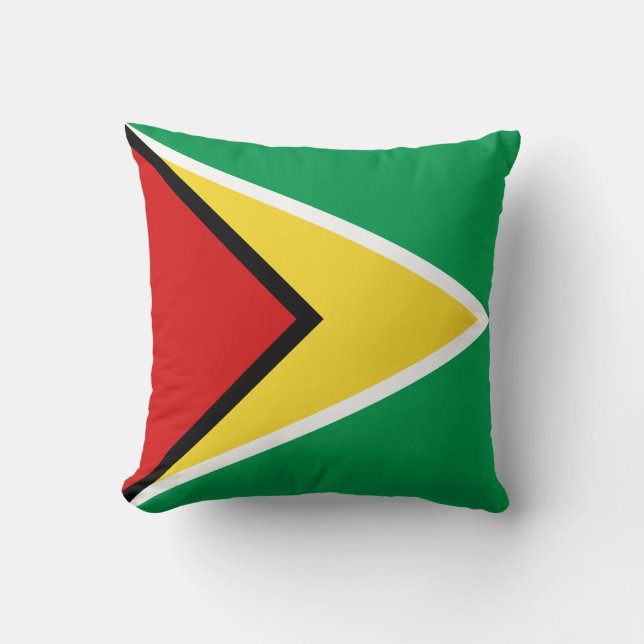 Guyana Flag x Flag Pillow Kussen (Voorkant)