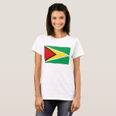 Guyana Flag x Map T-Shirt (Voorkant volledig)