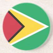 Guyana Flag Zandsteen Onderzetter (Voorkant)