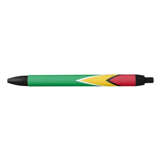 Guyana Flag Zwarte Inkt Pen (Voorkant)