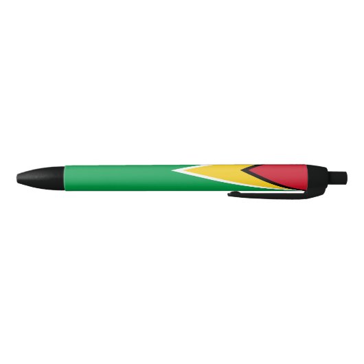 Guyana Flag Zwarte Inkt Pen (Bodem)