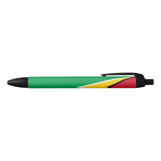 Guyana Flag Zwarte Inkt Pen (Bovenkant)