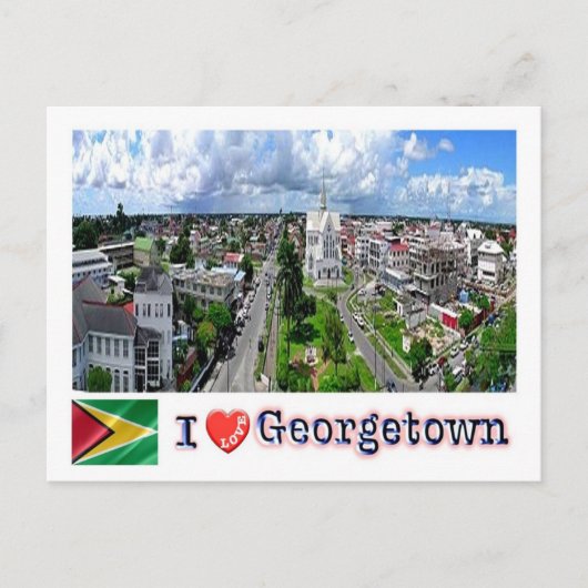Guyana - Georgetown - I Love - Briefkaart (Voorkant)