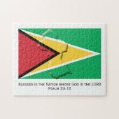 GUYANA | Gezegende natie | GUYANESE VLAG Legpuzzel (Horizontaal)