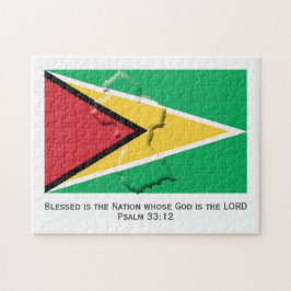 GUYANA | Gezegende natie | GUYANESE VLAG Legpuzzel