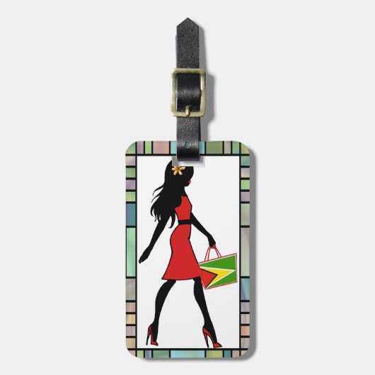 Guyana Girl Bagagelabel (Voorkant verticaal)