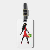 Guyana Girl Bagagelabel (Voorkant verticaal)