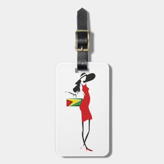 Guyana Girl Bagagelabel (Voorkant verticaal)