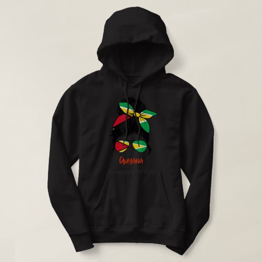 Guyana Girl Guyanese meisje Hoodie (Design voorkant)