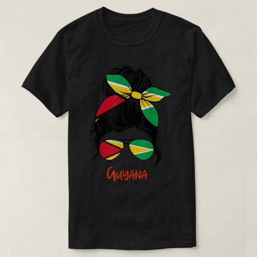 Guyana Girl Guyanese meisje T-shirt (Design voorkant)