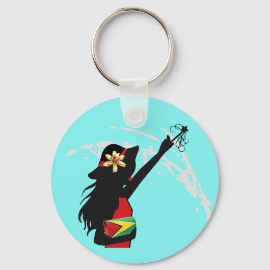 Guyana Girl Sleutelhanger (Voorkant)
