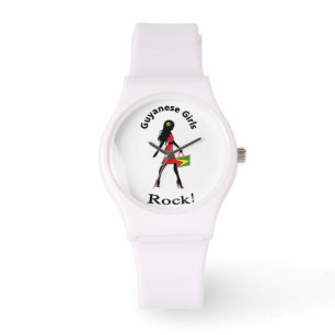 Guyana Girl Watch - wit Horloge