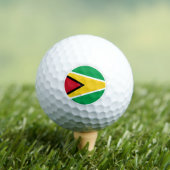 Guyana Golf Balls, Guyana Flag Golfers / Patriots Golfballen (Insitu Shirt)