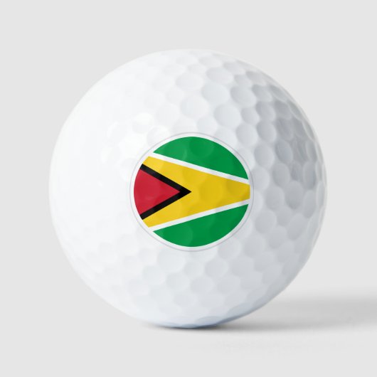 Guyana Golf Balls, Guyana Flag Golfers / Patriots Golfballen (Voorkant)
