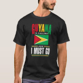 Guyana Guyana vlag Guyana belt en T-shirt (Voorkant)