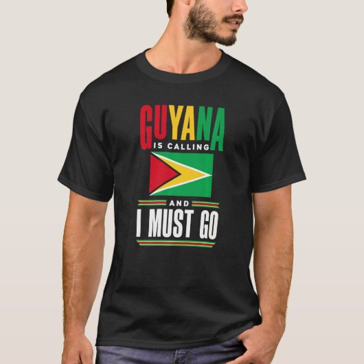 Guyana Guyana vlag Guyana belt en T-shirt (Voorkant)