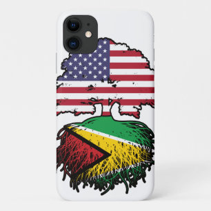Guyana Guyanese American USA Tree Roots Flag Case-Mate iPhone Case