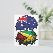 Guyana Guyanese Australia Tree Roots Briefkaart (Staand voorkant)