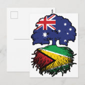 Guyana Guyanese Australia Tree Roots Briefkaart (Voorkant / Achterkant)