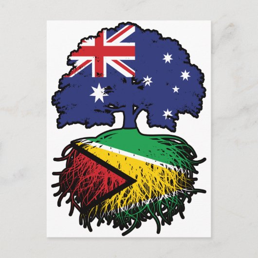 Guyana Guyanese Australia Tree Roots Briefkaart (Voorkant)
