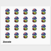 Guyana Guyanese Australia Tree Roots Ronde Sticker (Vel)