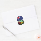 Guyana Guyanese Australia Tree Roots Ronde Sticker (Envelop)