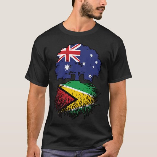 Guyana Guyanese Australia Tree Roots T-shirt (Voorkant)