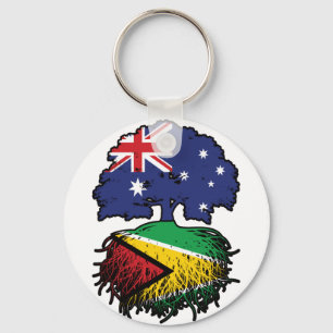 Guyana Guyanese Australische Australië Boomwortels Sleutelhanger