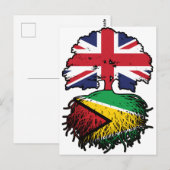 Guyana Guyanese British UK Tree Roots Flag Briefkaart (Voorkant / Achterkant)