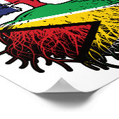 Guyana Guyanese British UK Tree Roots Flag Poster (Hoek)