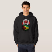 Guyana Guyanese Canadian Canada Tree Roots Flag Hoodie (Voorkant volledig)