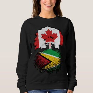 Guyana Guyanese Canadian Canada Tree Roots Flag Trui