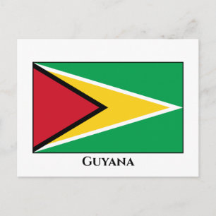 Guyana (Guyanese) vlag Briefkaart
