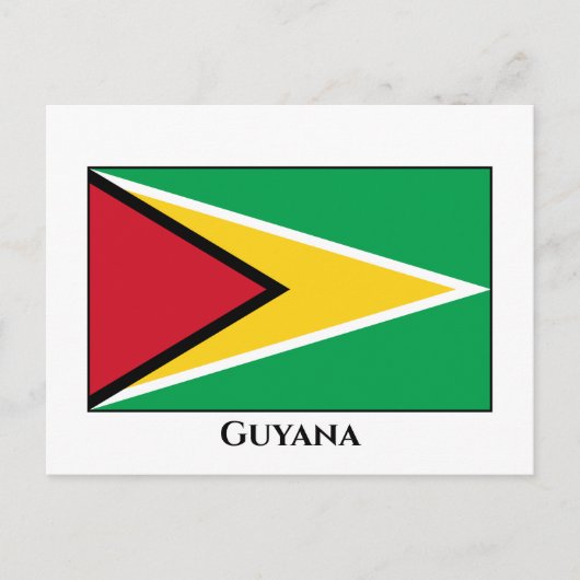 Guyana (Guyanese) vlag Briefkaart (Voorkant)