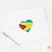 Guyana (Guyanese) vlag Hart Sticker (Envelop)
