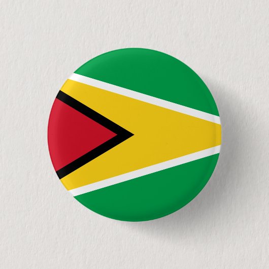 Guyana Guyanese vlag Independence Caribbean Ronde Button 3,2 Cm (Voorkant)