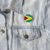 Guyana Guyanese vlag Independence Caribbean Ronde Button 3,2 Cm (In situ)