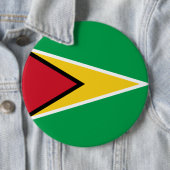 Guyana Guyanese vlag Independence Caribbean Ronde Button 6,0 Cm (In situ)