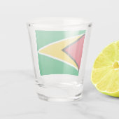 Guyana Guyanese vlag Independence Caribbean Shot Glas (Achterkant)