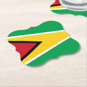 Guyana (Guyanese) vlag Kartonnen Onderzetters (Gekanteld)