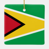Guyana (Guyanese) vlag Keramisch Ornament (Achterkant)