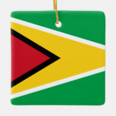 Guyana (Guyanese) vlag Keramisch Ornament (Voorkant)