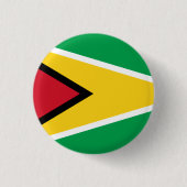Guyana (Guyanese) vlag Ronde Button 3,2 Cm (Voorkant)