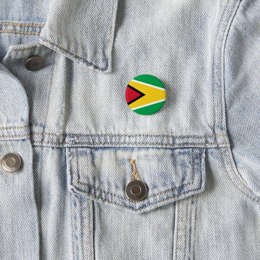 Guyana (Guyanese) vlag Ronde Button 3,2 Cm (In situ)