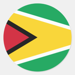 Guyana (Guyanese) vlag Ronde Sticker